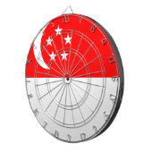 Flagge Singapurs Dartscheibe (Vorderseite rechts)
