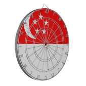 Flagge Singapurs Dartscheibe (Vorderseite Links)
