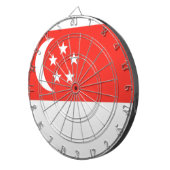 Flagge Singapurs Dartscheibe (Vorderseite rechts)