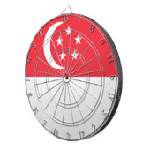 Flagge Singapurs Dartscheibe (Vorderseite rechts)