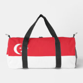Flagge Singapurs Duffle Bag (Vorderseite)