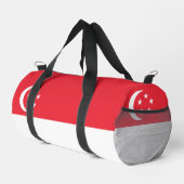Flagge Singapurs Duffle Bag (Rechte Ecke)