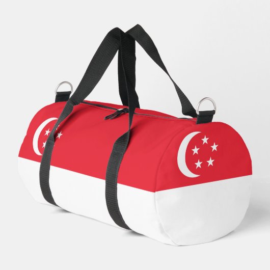Flagge Singapurs Duffle Bag (Linke Seite)