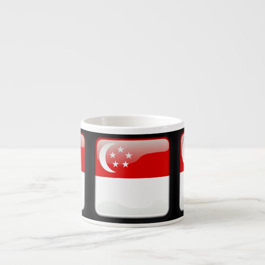 Flagge Singapurs Espressotasse (Vorderseite)