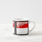 Flagge Singapurs Espressotasse (Rechts)
