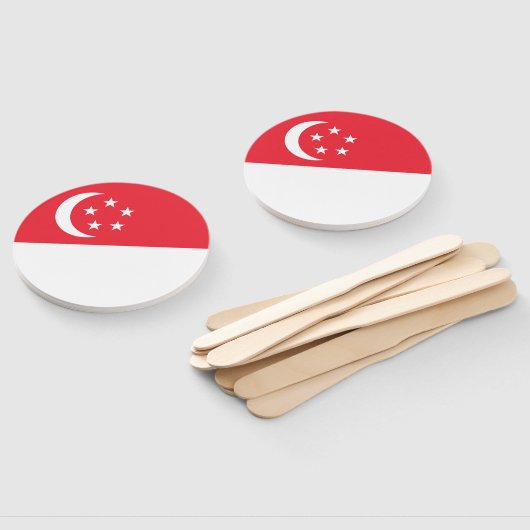 Flagge Singapurs Fächer (Non-assembled)