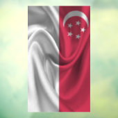 Flagge Singapurs Fensteraufkleber (Blatt 3)