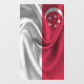 Flagge Singapurs Fensteraufkleber (Blatt)