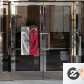 Flagge Singapurs Fensteraufkleber (Büro Tür)
