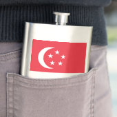 Flagge Singapurs Flachmann (Beispiel)
