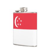 Flagge Singapurs Flachmann (Links)