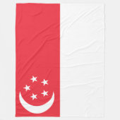Flagge Singapurs Fleecedecke (Vorderseite)