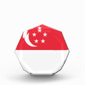 Flagge Singapurs Fotoblock (Vorderseite)