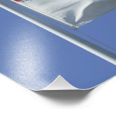 Flagge Singapurs Fotodruck (Ecke)