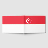 Flagge Singapurs Gästebuch (Voll)