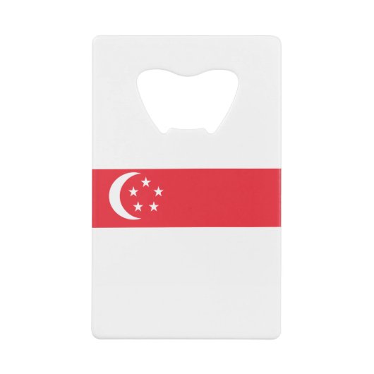 Flagge Singapurs Geldbeutel Flaschenöffner (Vorderseite)