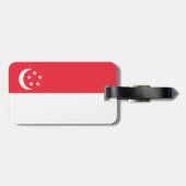 Flagge Singapurs Gepäckanhänger (Rückseite horizontal)