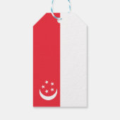 Flagge Singapurs Geschenkanhänger (Rückseite)