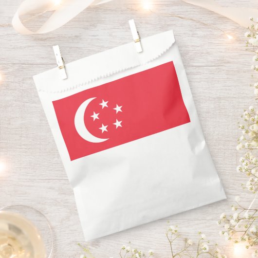Flagge Singapurs Geschenktütchen (Ausgeschnitten)