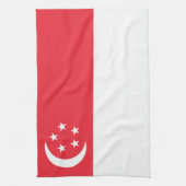 Flagge Singapurs Geschirrtuch (Vertikal)