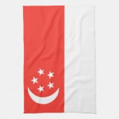 Flagge Singapurs Geschirrtuch (Vertikal)