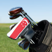 Flagge Singapurs Golf Headcover (In Situ)