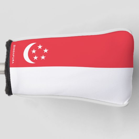 Flagge Singapurs Golf Headcover (Vorderseite)