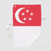 Flagge Singapurs Golfhandtuch (Insitu)