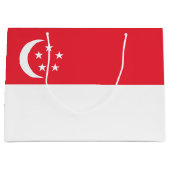 Flagge Singapurs Große Geschenktüte (Vorderseite)