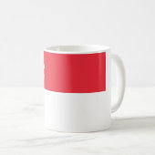 Flagge Singapurs Kaffeetasse (VorderseiteRechts)
