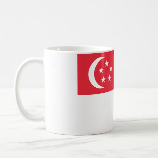 Flagge Singapurs Kaffeetasse (Links)