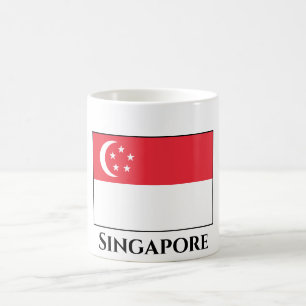 Flagge Singapurs Kaffeetasse