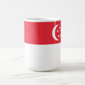 Flagge Singapurs Kaffeetasse (Mittel)
