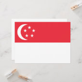 Flagge Singapurs Karte (Vorderseite/Rückseite Beispiel)