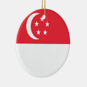Flagge Singapurs Keramik Ornament (Rechts)