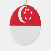 Flagge Singapurs Keramik Ornament (Rechts)