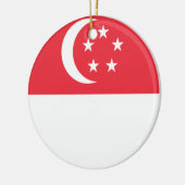 Flagge Singapurs Keramik Ornament (Links)