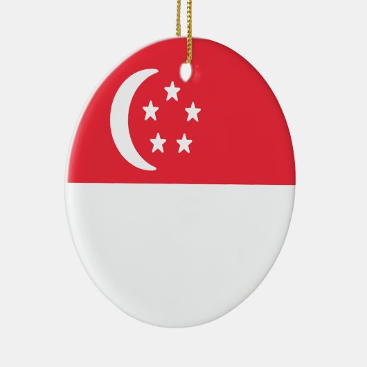 Flagge Singapurs Keramik Ornament (Rechts)