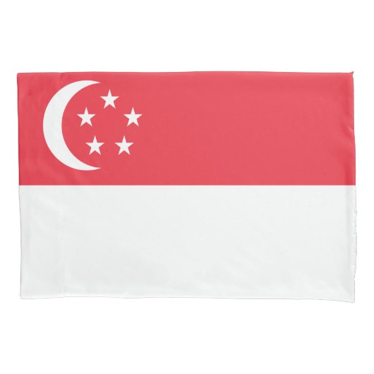 Flagge Singapurs Kissenbezug (Vorderseite)