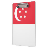 Flagge Singapurs Klemmbrett (Links)