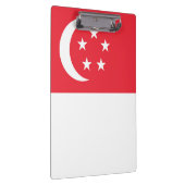 Flagge Singapurs Klemmbrett (Rechts)
