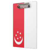 Flagge Singapurs Klemmbrett (Links)