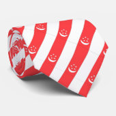 Flagge Singapurs Krawatte (Gerollt)