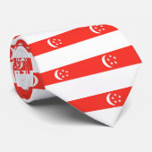 Flagge Singapurs Krawatte (Gerollt)