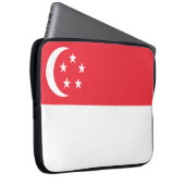 Flagge Singapurs Laptopschutzhülle (Vorne Rechts)