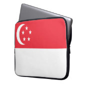 Flagge Singapurs Laptopschutzhülle (Vorderseite Links)