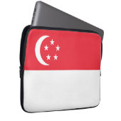 Flagge Singapurs Laptopschutzhülle (Vorne Rechts)