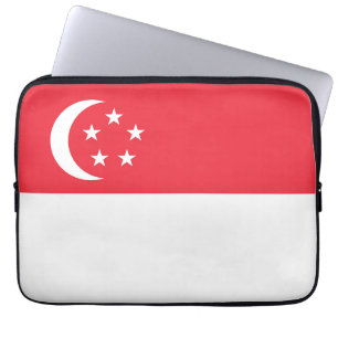 Flagge Singapurs Laptopschutzhülle