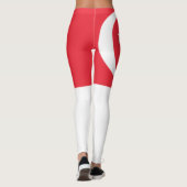 Flagge Singapurs Leggings (Rückseite)