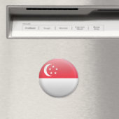 Flagge Singapurs Magnet (In Situ (Geschirrspüler))